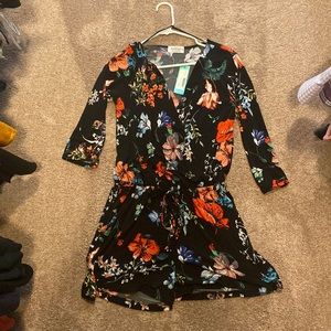 kayleigh keeney knit romper black size medium